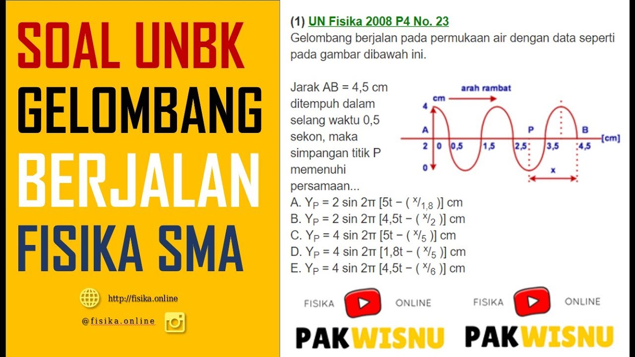 Detail Contoh Soal Gelombang Berjalan Dan Gelombang Stasioner Nomer 10