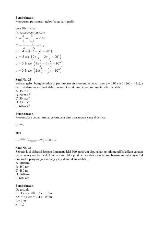 Detail Contoh Soal Gelombang Elektromagnetik Nomer 43