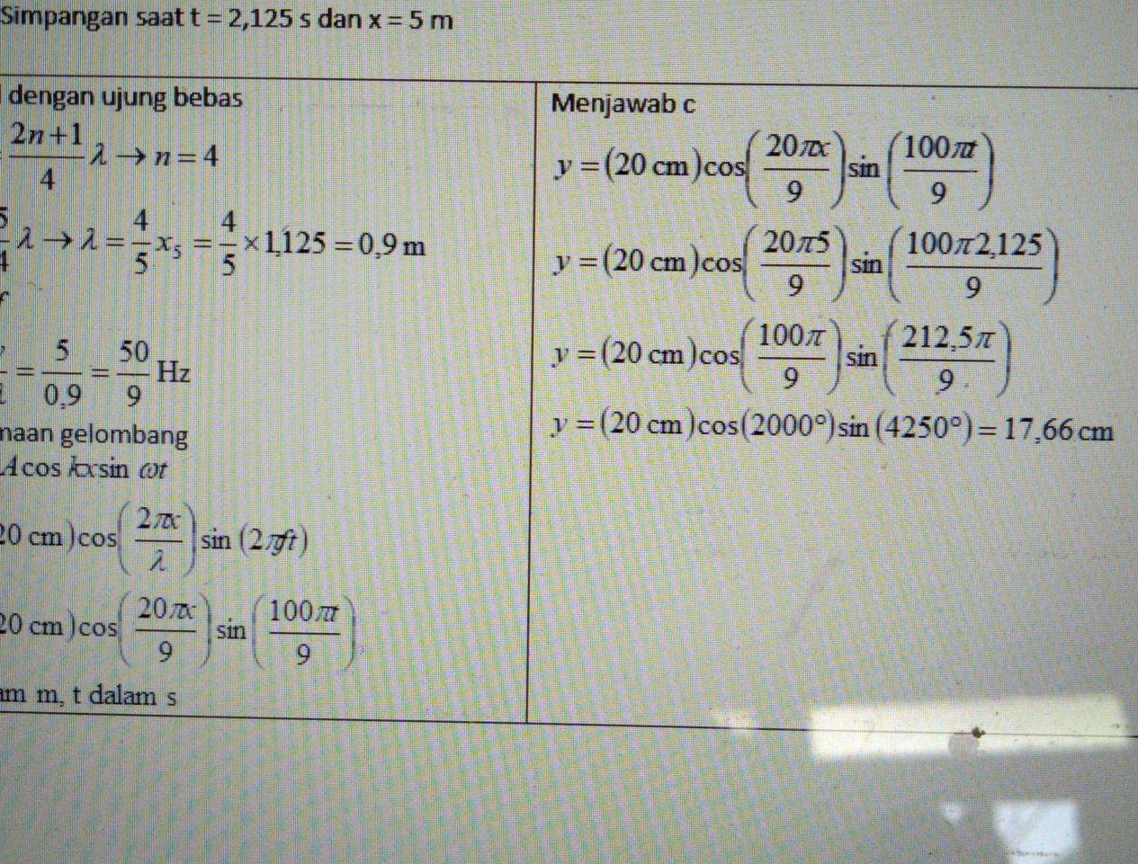 Detail Contoh Soal Gelombang Stasioner Nomer 40