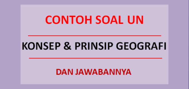 Detail Contoh Soal Geografi Nomer 18