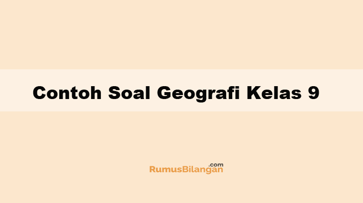 Detail Contoh Soal Geografi Nomer 28