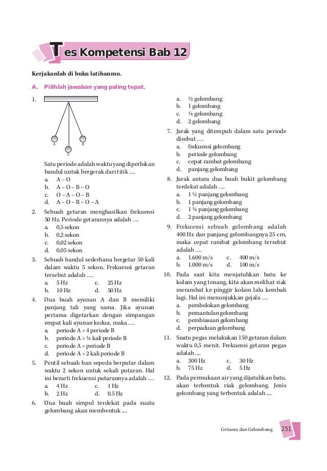 Contoh Soal Getaran Dan Gelombang - KibrisPDR