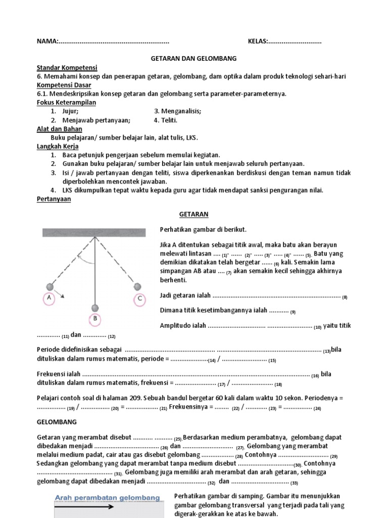 Detail Contoh Soal Getaran Dan Gelombang Nomer 17