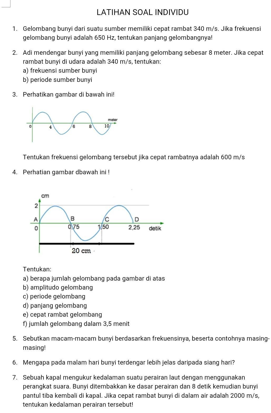 Detail Contoh Soal Getaran Dan Gelombang Nomer 53