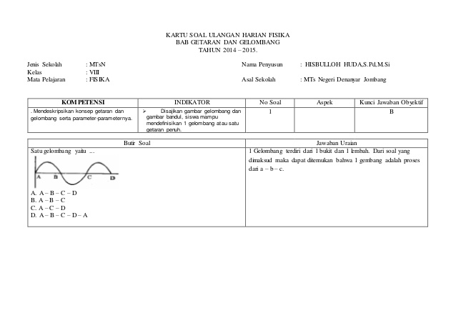 Detail Contoh Soal Getaran Dan Gelombang Nomer 56