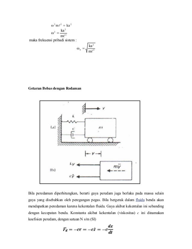 Contoh Soal Getaran Mekanik - KibrisPDR