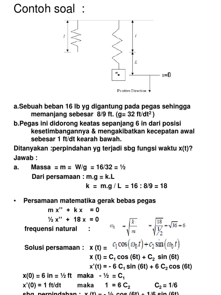 Detail Contoh Soal Getaran Mekanik Nomer 10