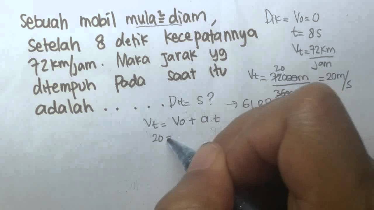 Detail Contoh Soal Glb Dan Glbb Kelas 8 Nomer 27