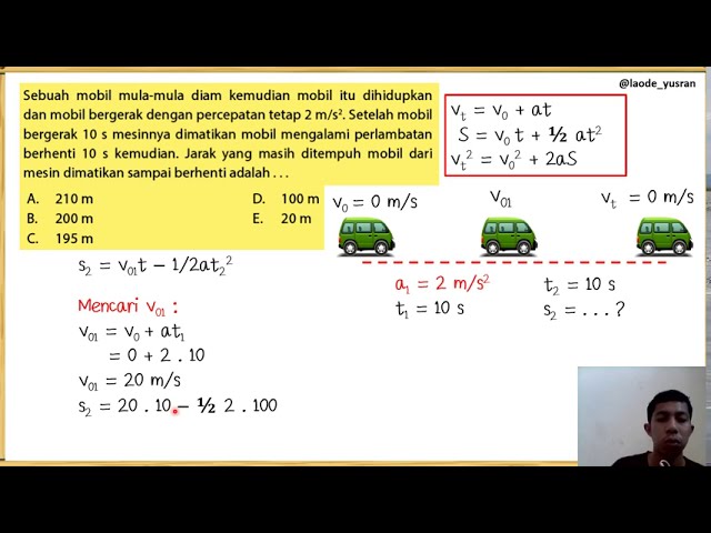 Detail Contoh Soal Glb Dan Glbb Kelas 8 Nomer 6