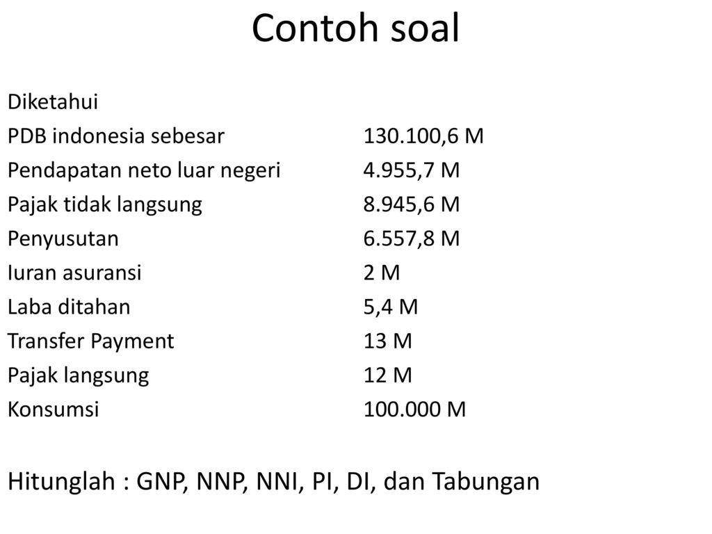 Detail Contoh Soal Gnp Nomer 9