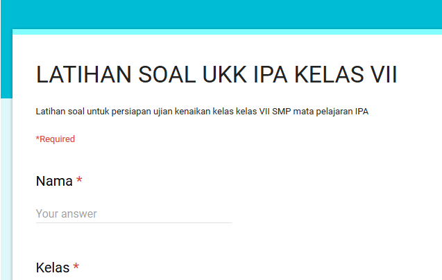 Detail Contoh Soal Google Form Nomer 11