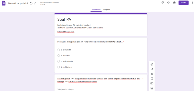 Detail Contoh Soal Google Form Nomer 4