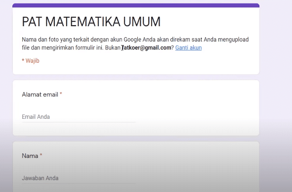 Detail Contoh Soal Google Form Nomer 8