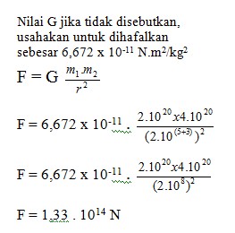 Detail Contoh Soal Gravitasi Newton Nomer 6