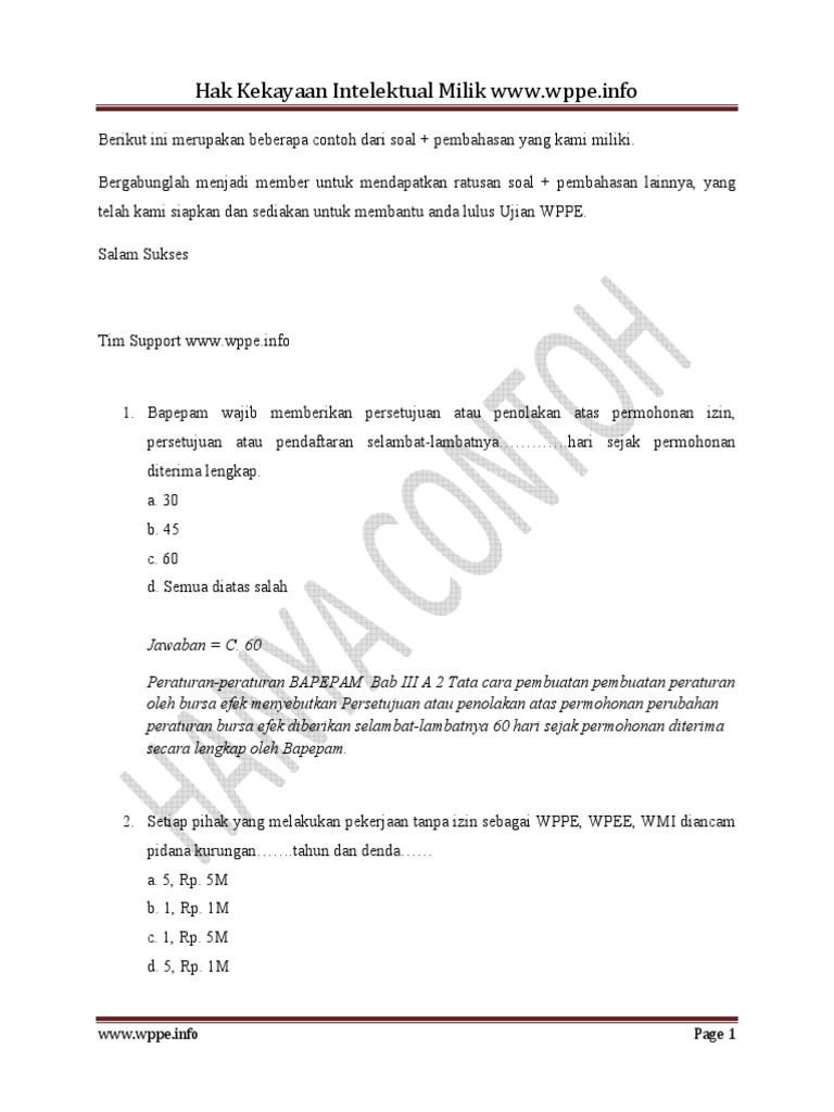 Detail Contoh Soal Haki Nomer 15