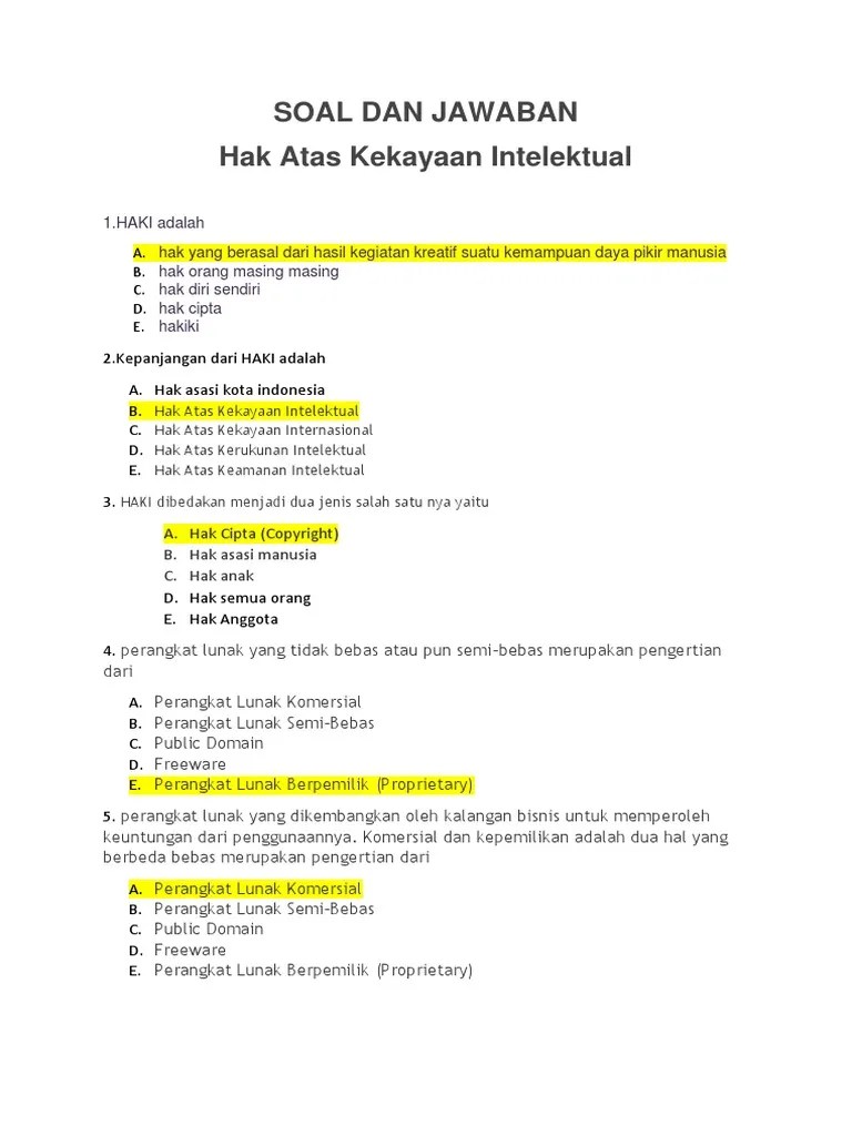 Detail Contoh Soal Haki Nomer 24