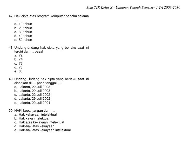 Detail Contoh Soal Haki Nomer 25