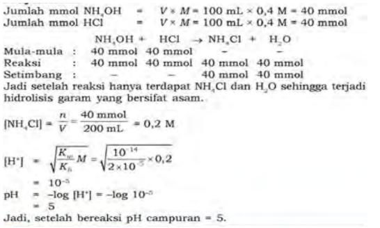 Contoh Soal Hidrolisis - KibrisPDR