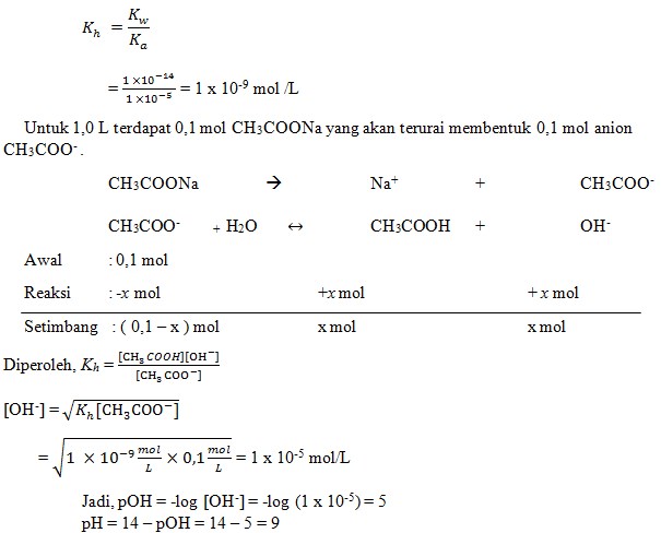 Detail Contoh Soal Hidrolisis Nomer 10