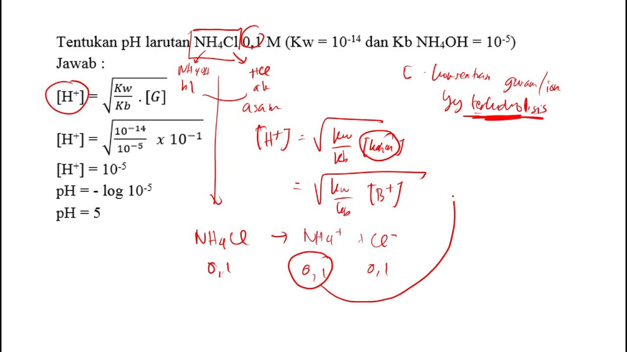 Detail Contoh Soal Hidrolisis Nomer 15