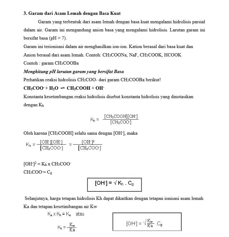 Detail Contoh Soal Hidrolisis Nomer 30