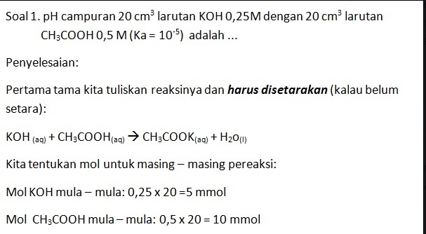 Detail Contoh Soal Hidrolisis Nomer 50