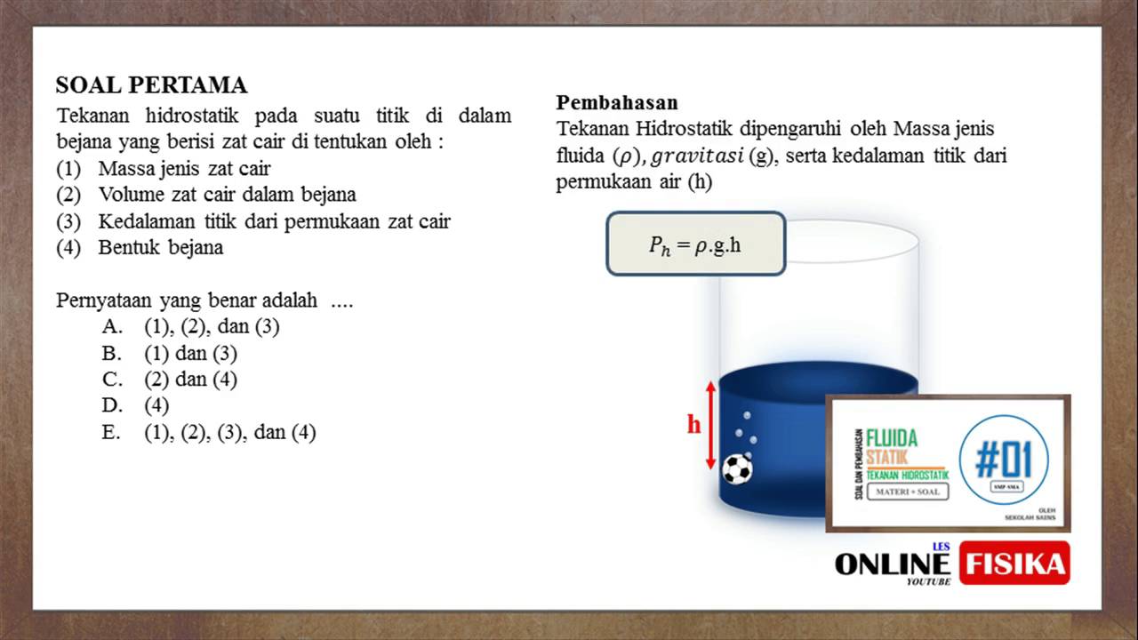 Detail Contoh Soal Hidrostatis Nomer 16