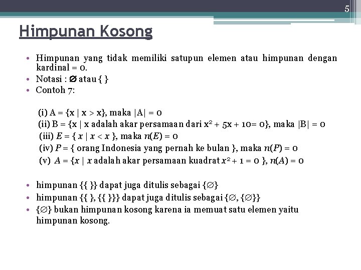 Detail Contoh Soal Himpunan Kosong Nomer 14