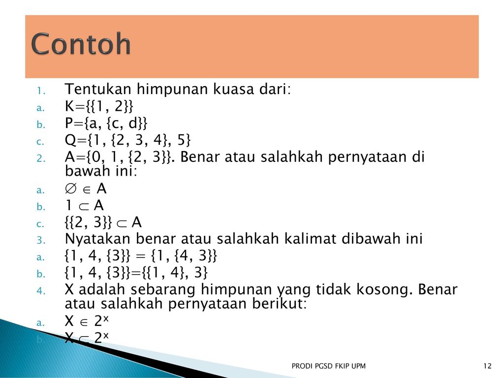 Detail Contoh Soal Himpunan Kuasa Nomer 3