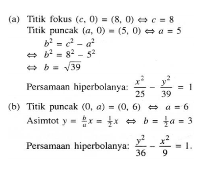 Detail Contoh Soal Hiperbola Nomer 2