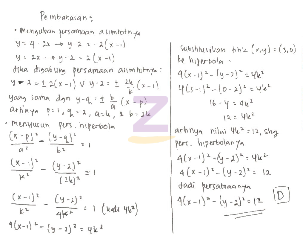 Detail Contoh Soal Hiperbola Nomer 19