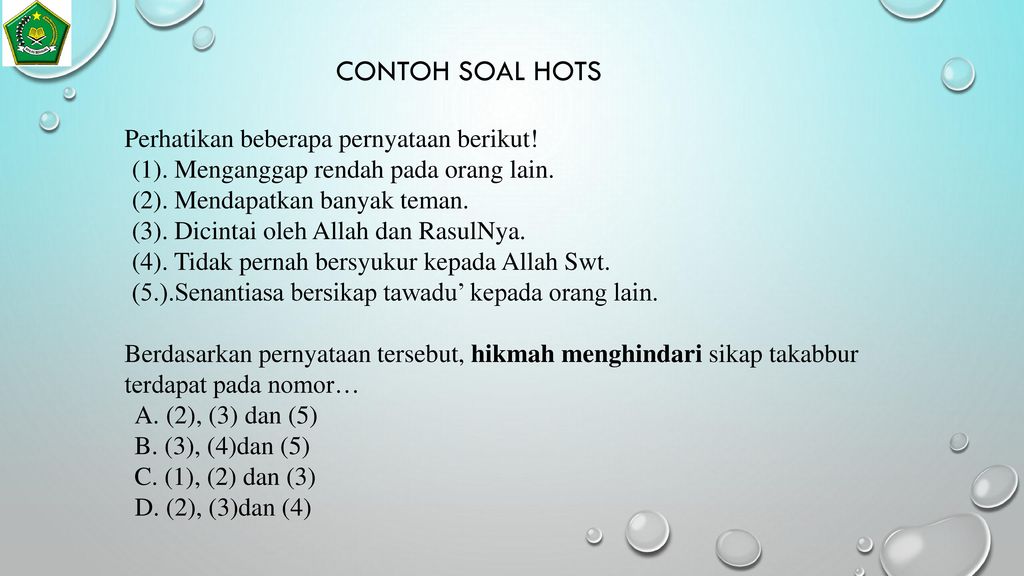 Detail Contoh Soal Hots Pai Nomer 5