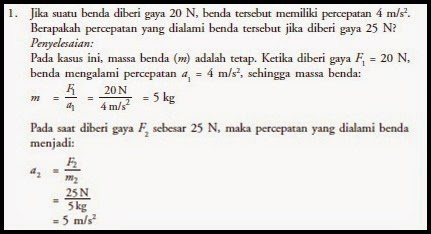 Detail Contoh Soal Hukum 2 Newton Nomer 21