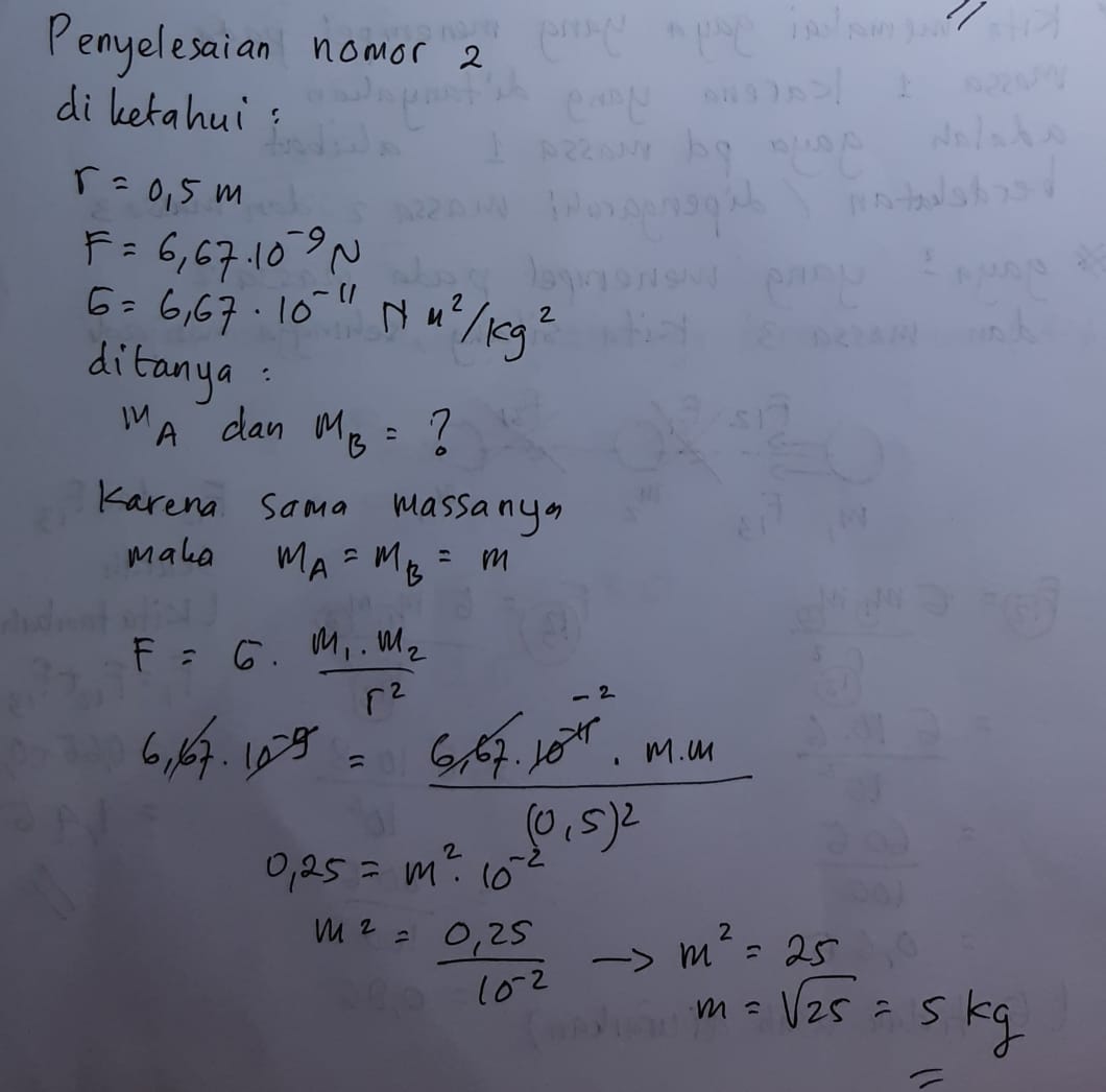 Detail Contoh Soal Hukum Gravitasi Newton Nomer 3