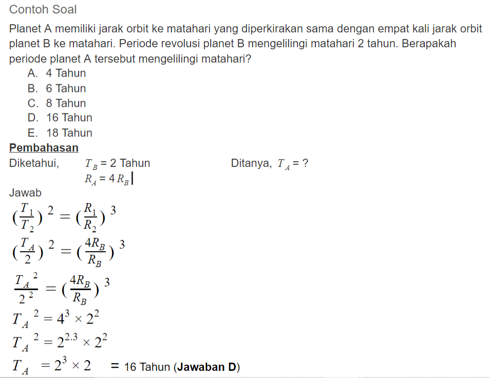 Detail Contoh Soal Hukum Gravitasi Newton Nomer 6