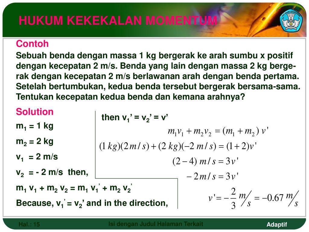 Detail Contoh Soal Hukum Kekekalan Momentum Sudut Nomer 17