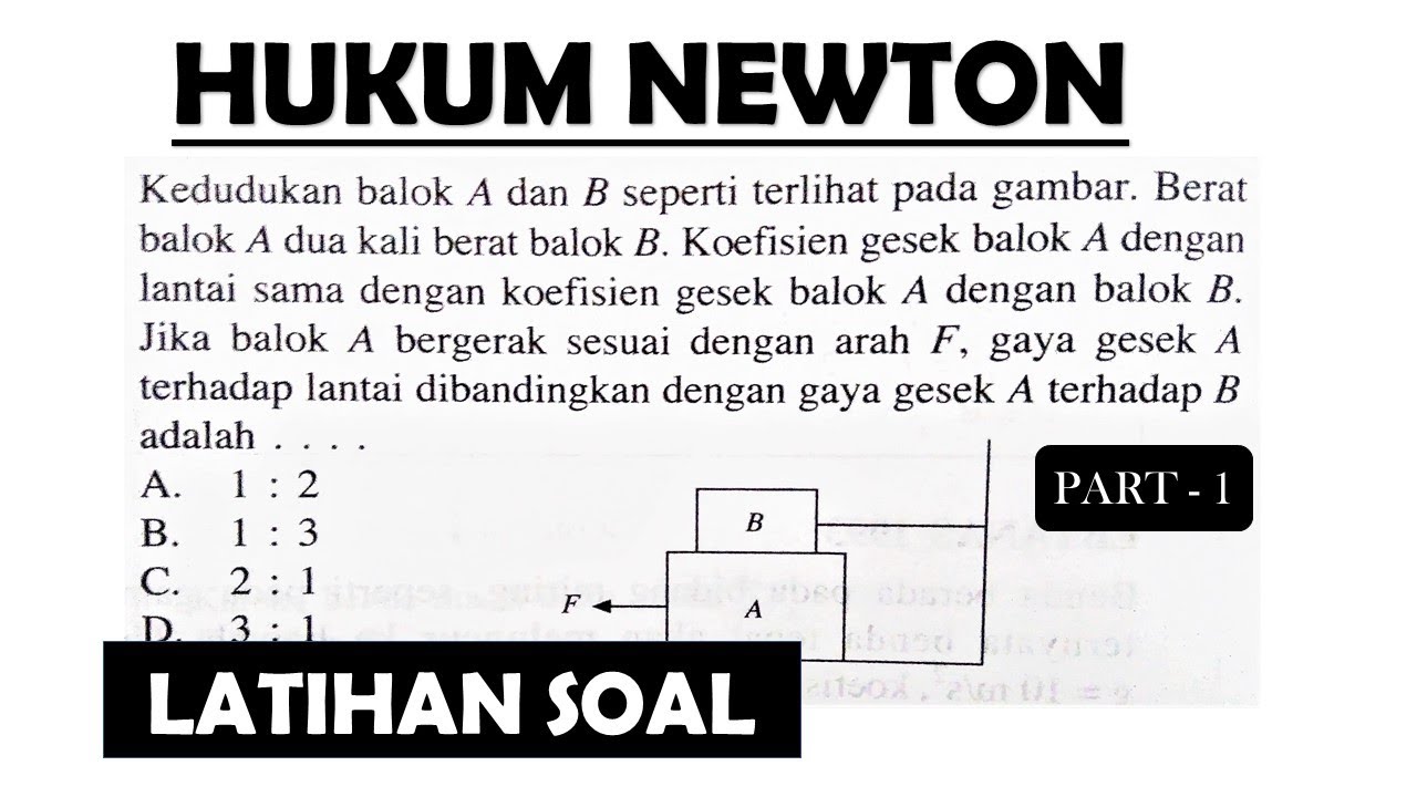 Detail Contoh Soal Hukum Newton 1 Nomer 12