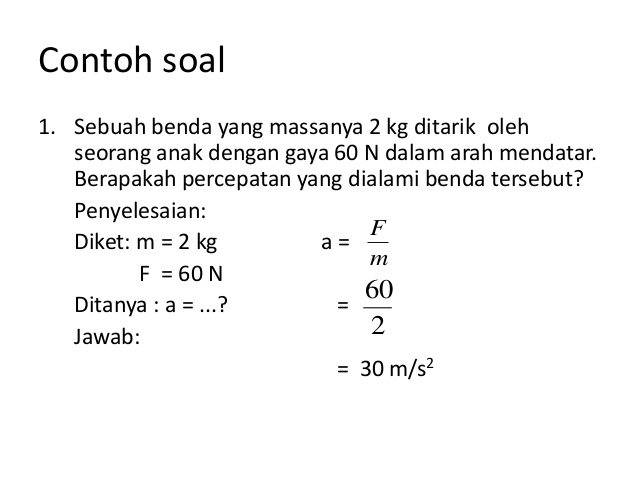 Detail Contoh Soal Hukum Newton 1 Nomer 31