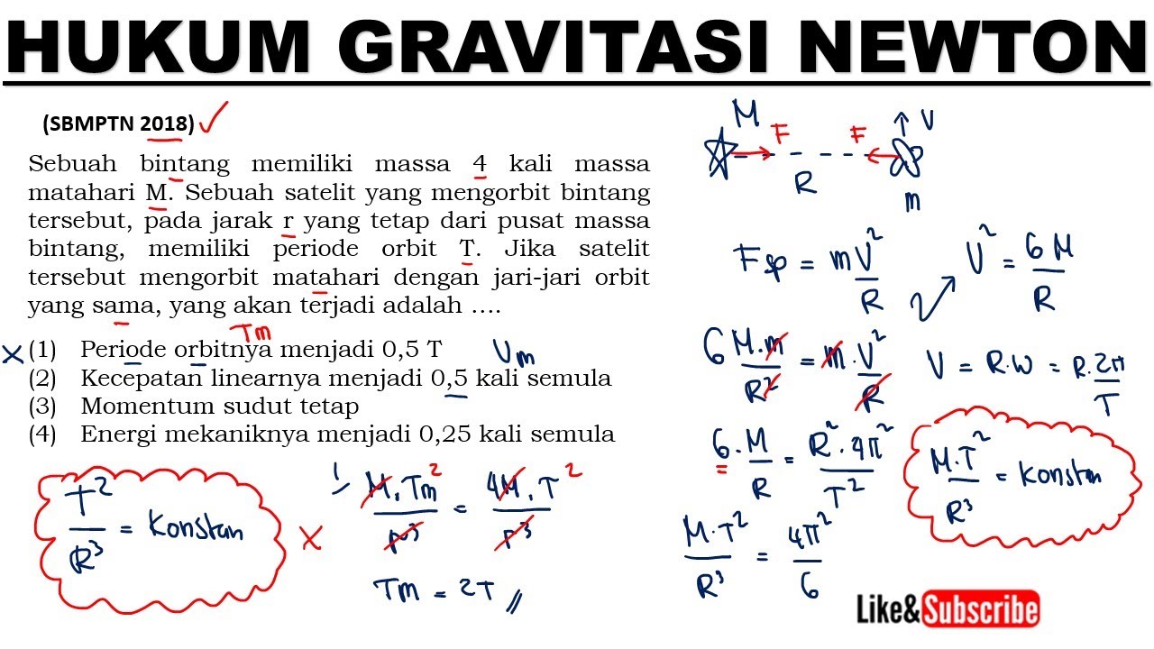 Detail Contoh Soal Hukum Newton Tentang Gravitasi Nomer 47