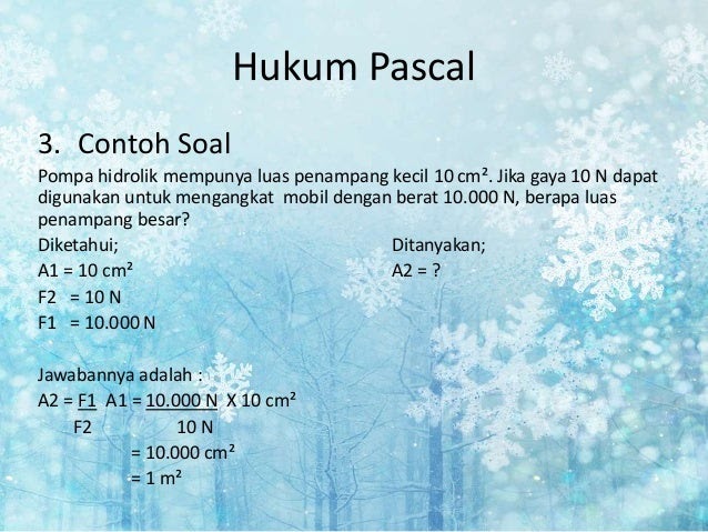 Detail Contoh Soal Hukum Pascal Nomer 49