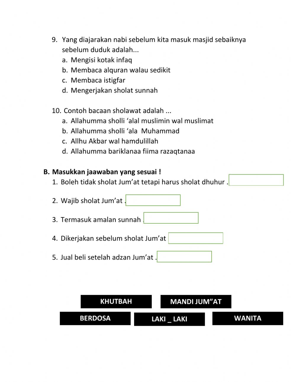 Detail Contoh Soal In On At Nomer 11