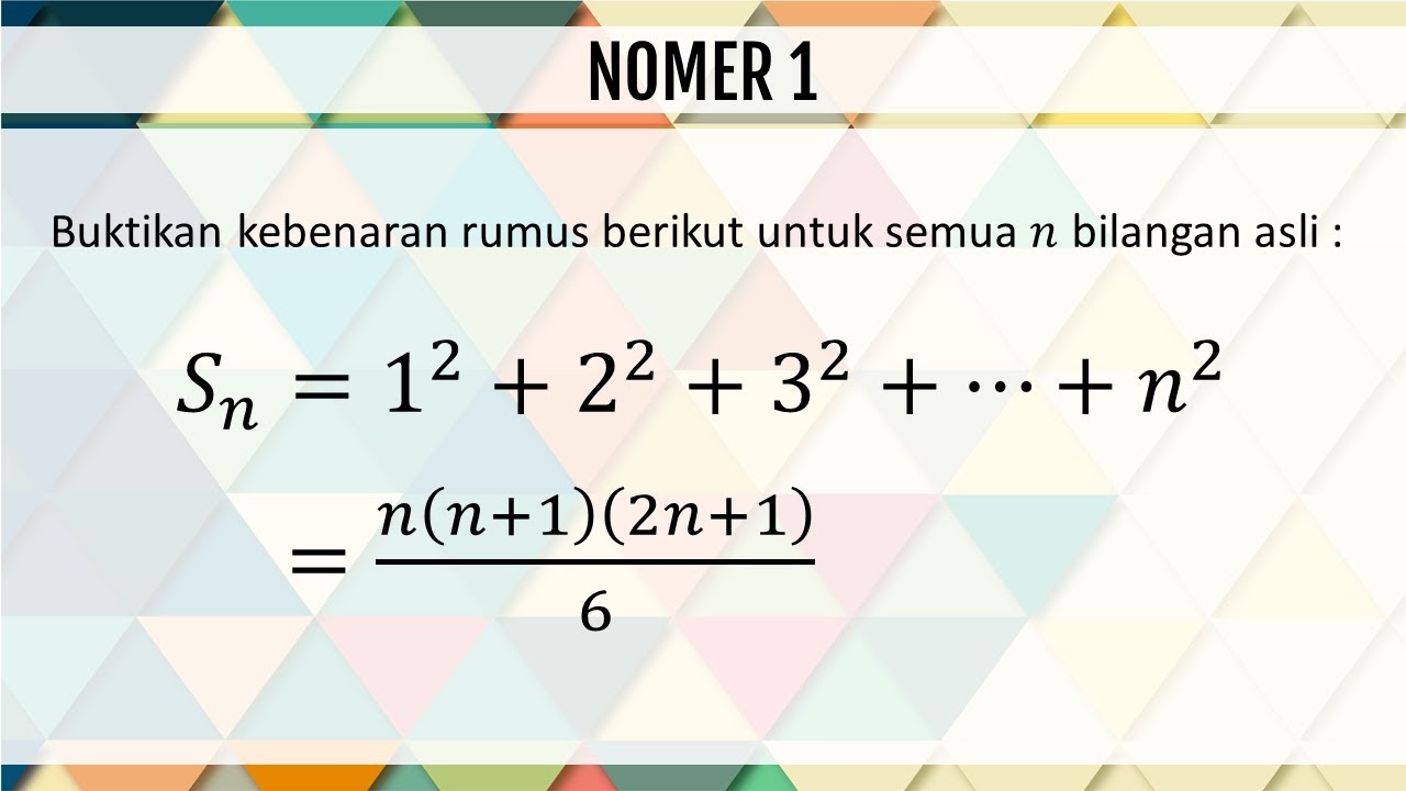 Detail Contoh Soal Induksi Matematika Nomer 25