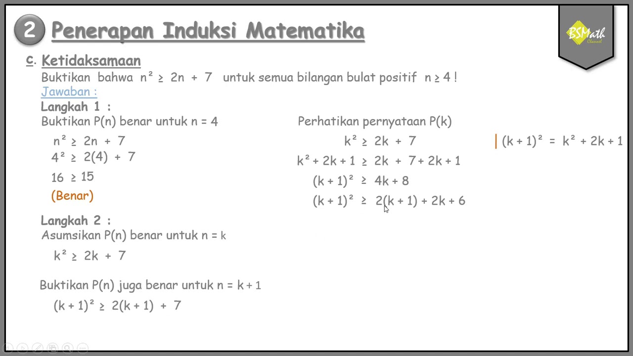 Detail Contoh Soal Induksi Matematika Nomer 5