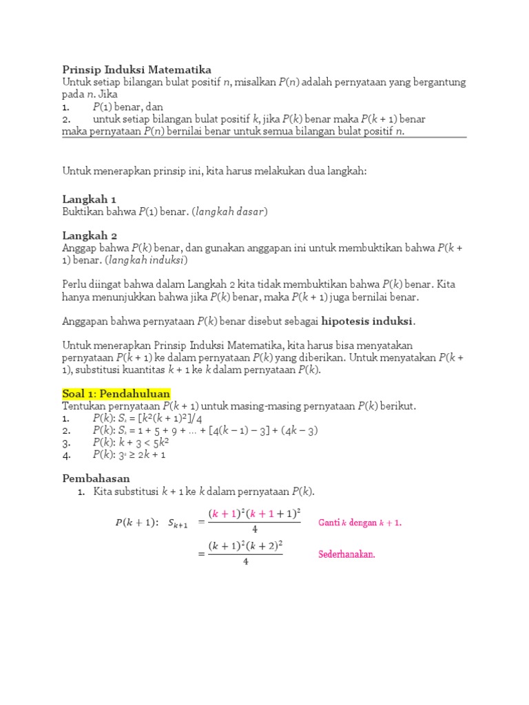 Detail Contoh Soal Induksi Matematika Nomer 45