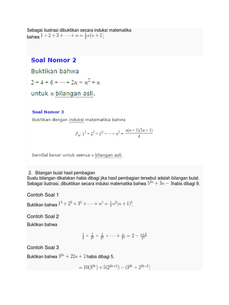 Detail Contoh Soal Induksi Matematika Nomer 51