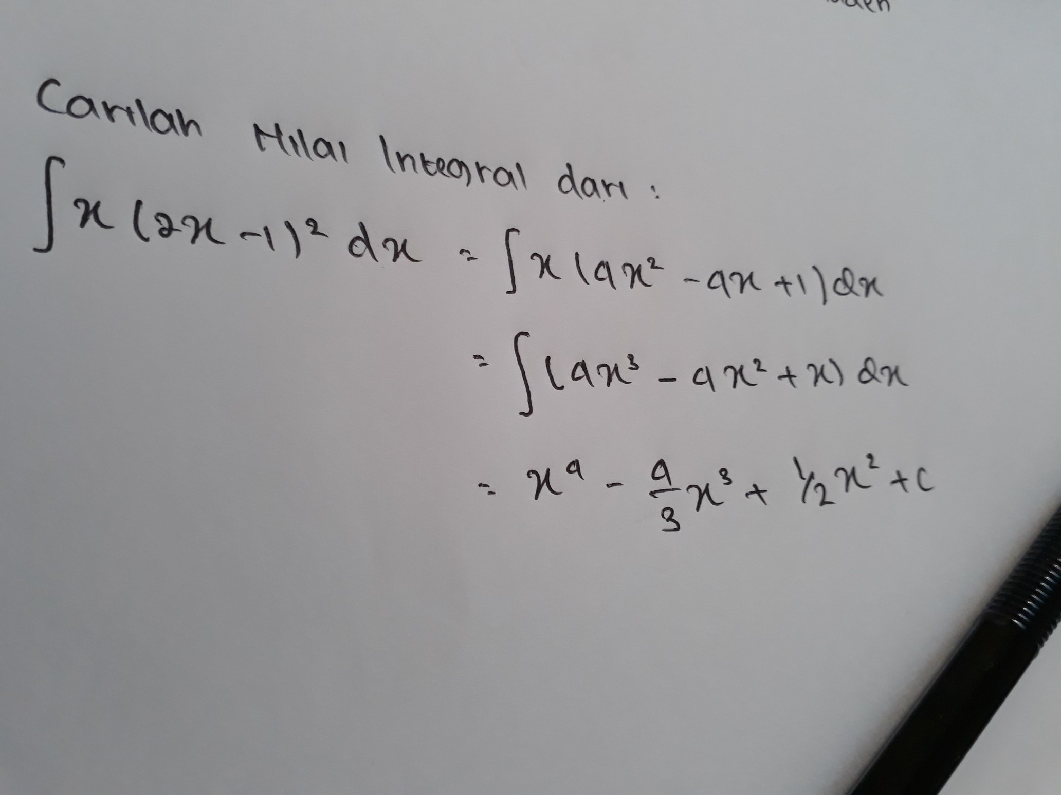 Detail Contoh Soal Integral Tentu Nomer 55