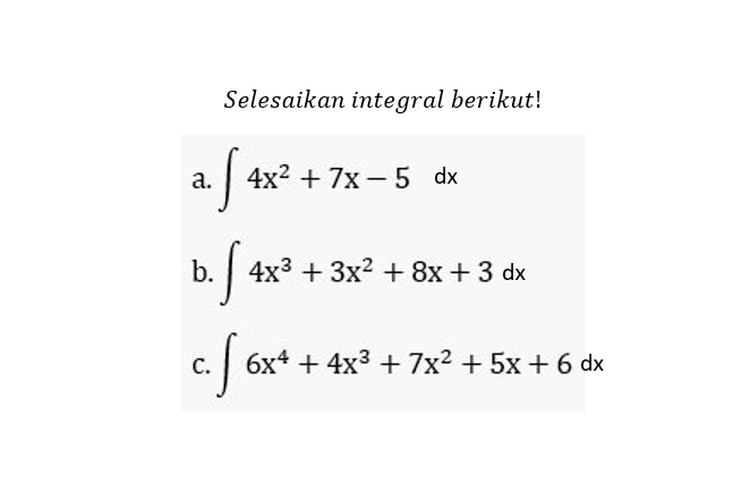 Detail Contoh Soal Integral Tentu Nomer 8