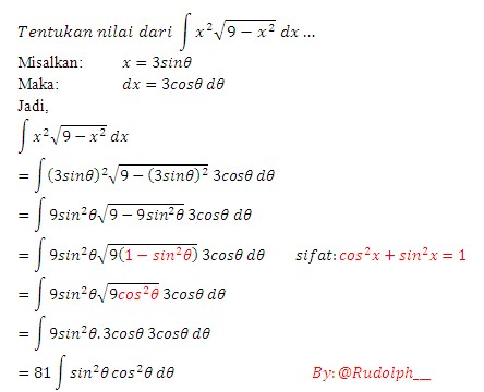 Detail Contoh Soal Integral Trigonometri Nomer 43