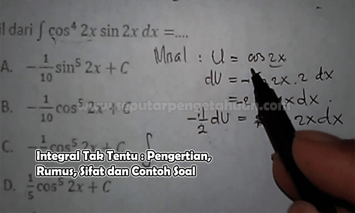 Detail Contoh Soal Integral Trigonometri Nomer 50