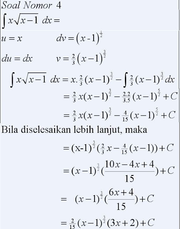 Detail Contoh Soal Integral Trigonometri Nomer 54